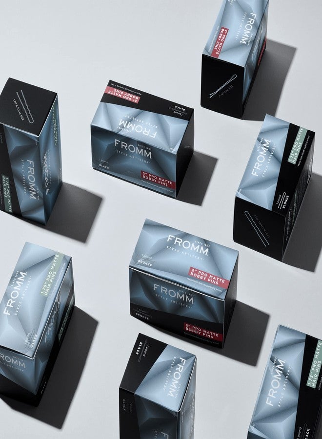 Fromm Style Artistry 2" Crimped Bobby Pins, Matte Black, 600 Hair Pins, Secure Hold, Suitable for All Hair Types and Lengths, Hair Accessories for Women - Image 5